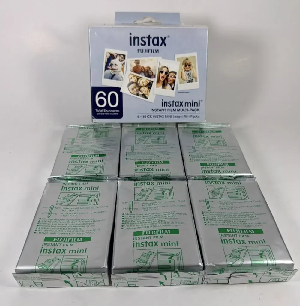 Fujifilm Instax Mini Pack Instant Film 60 Exposures - Exp 09/2024 - Open Box